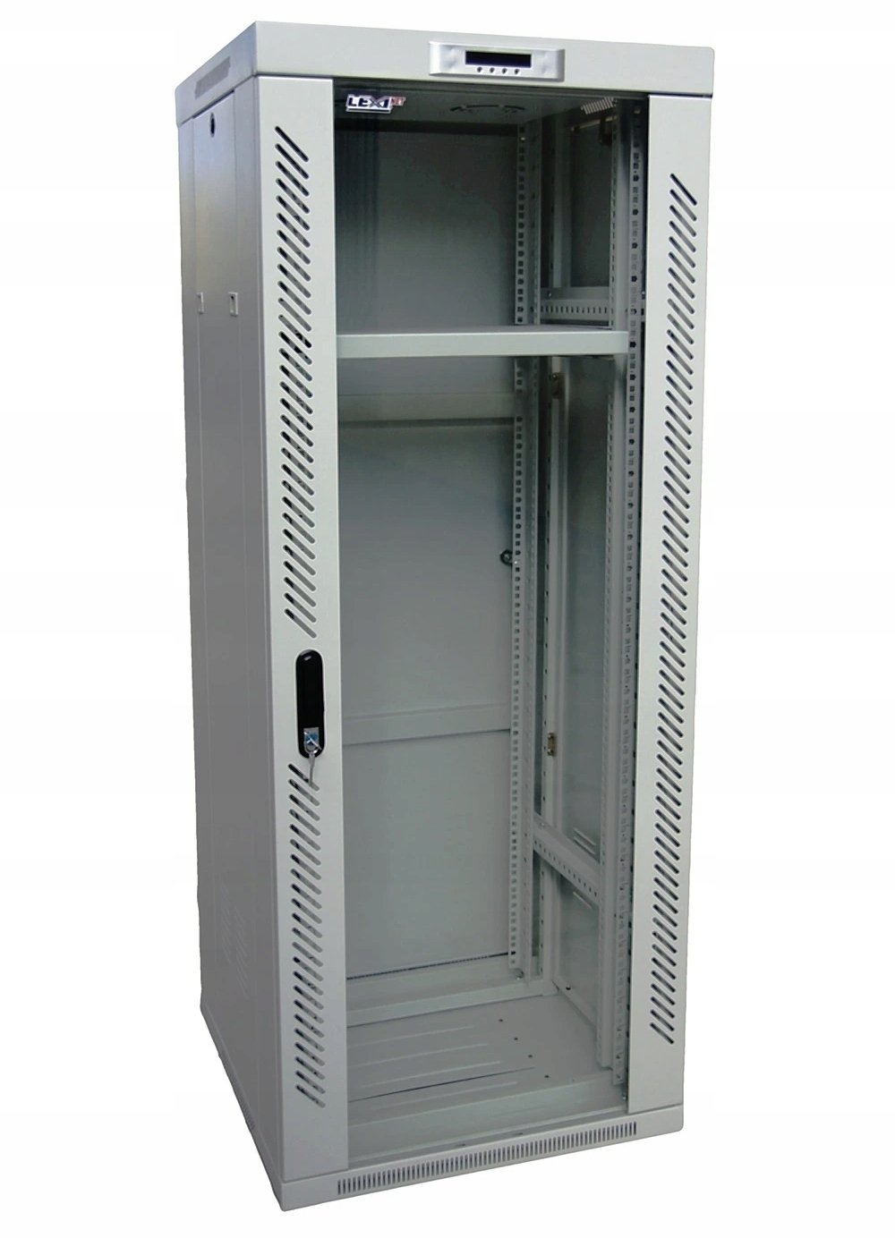 Kabinet rrjeti LEXI Net 19" 18U, 600x600 mm, xham, gri