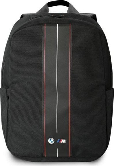 Çantë shpine BMW Red Stripe BMBP15COMPVSKR, për laptop 16", najlon, e zezë
