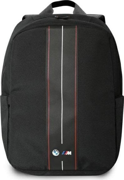 Çantë shpine BMW Red Stripe BMBP15COMPVSKR, për laptop 16", najlon, e zezë