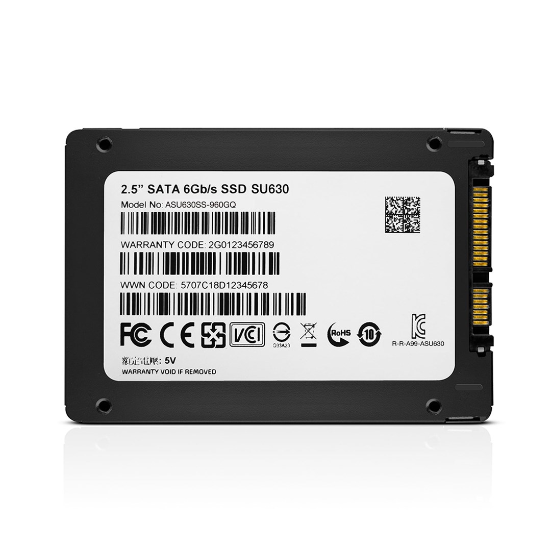 Disk SSD ADATA Ultimate SU630, 960 GB, 2.5", SATA III, e zezë