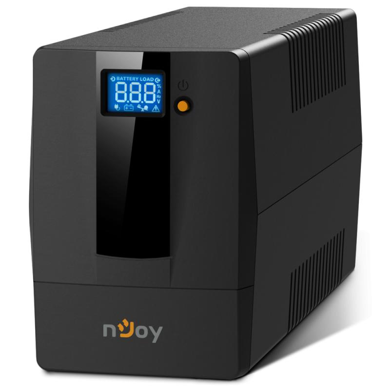 UPS nJoy Horus Plus 600, 600VA, LCD екран, црн