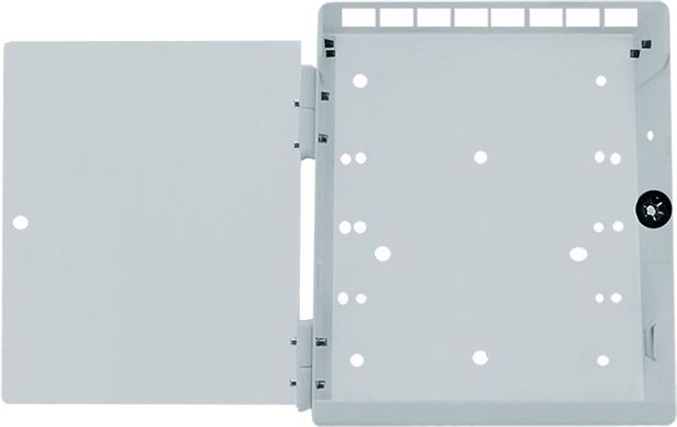 Kuti shpërndarëse Qoltec Fiber Optic Splice Closure 1x8, 8 porta SC, montim në mur, gri
