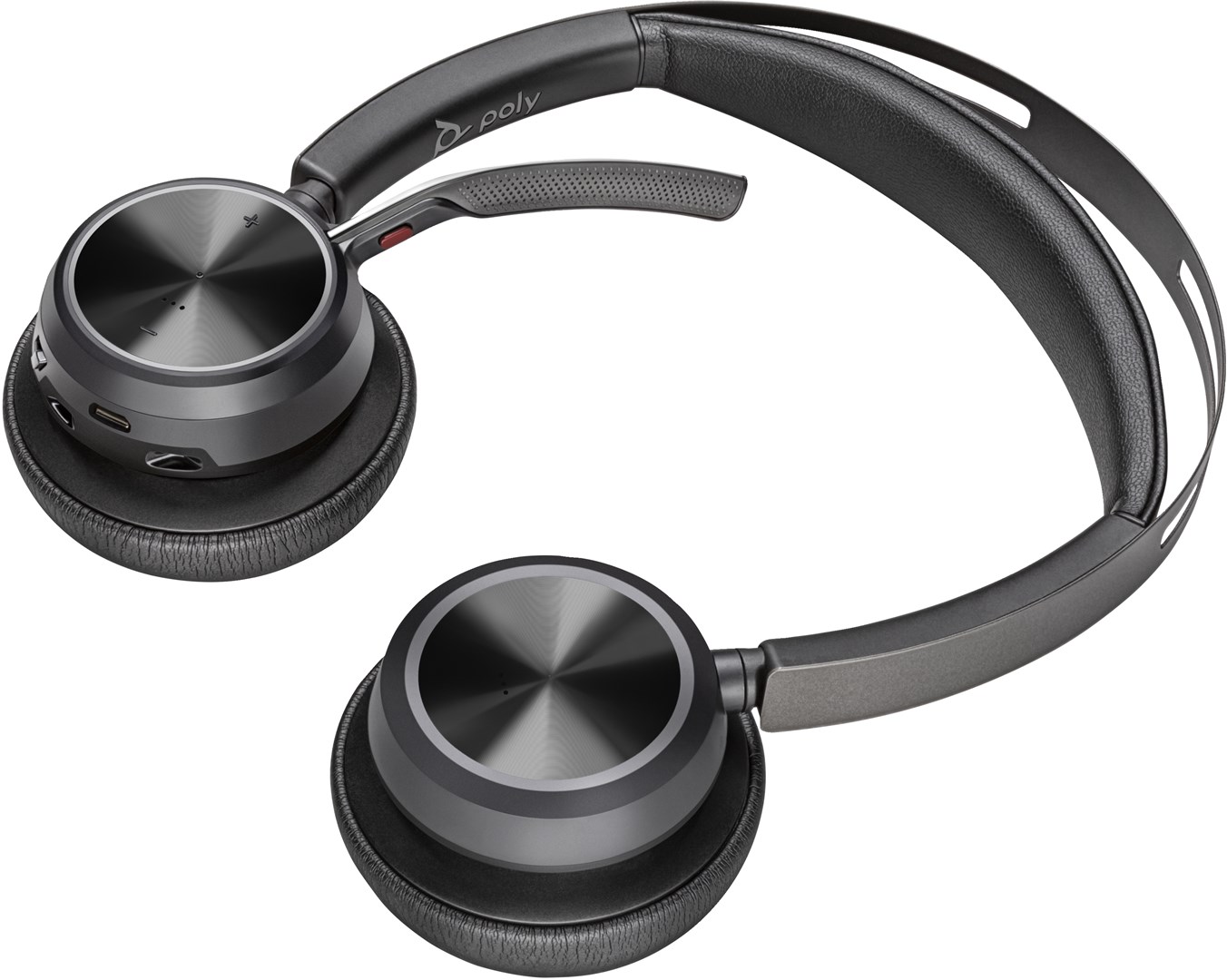 Kufje Poly Voyager Focus 2 UC, Bluetooth 5.1, USB-C, e zezë