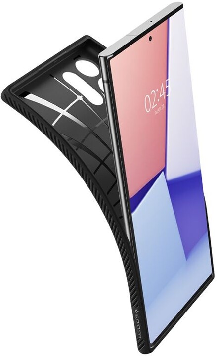 Mbrojtëse Spigen Liquid Air për Samsung Galaxy S22 Ultra, e zezë