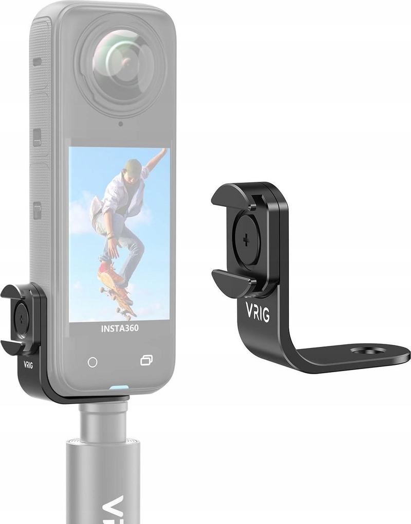 Adapter montimi VRIG AC 22 SB9642, për Insta360 X4 X3 One X2, këpucë ISO 1/4"