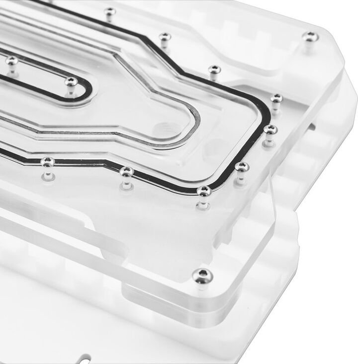 Pllakë distro Singularity Computers Spectre 2.0 Elite Kit Front, akrilik, për ftohje me ujë, e bardhë