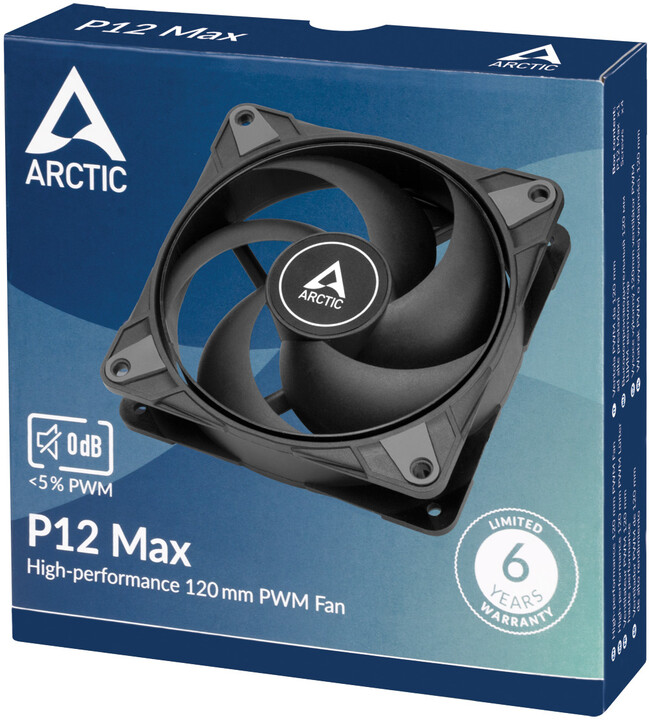 [OUTLET] Ventilator Arctic P12 Max, 120mm