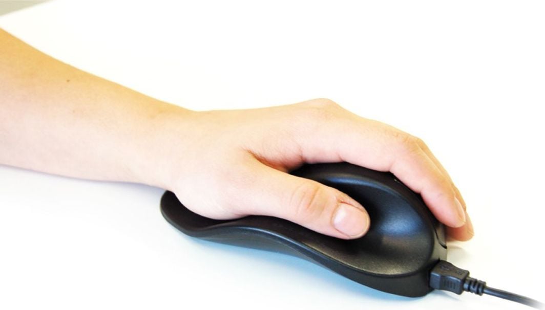 Maus V30 HandShoe, për majtakë, me kabllo, USB, i zi