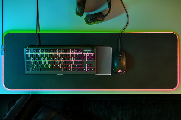 Tastierë SteelSeries Apex 3 TKL, US, e zezë