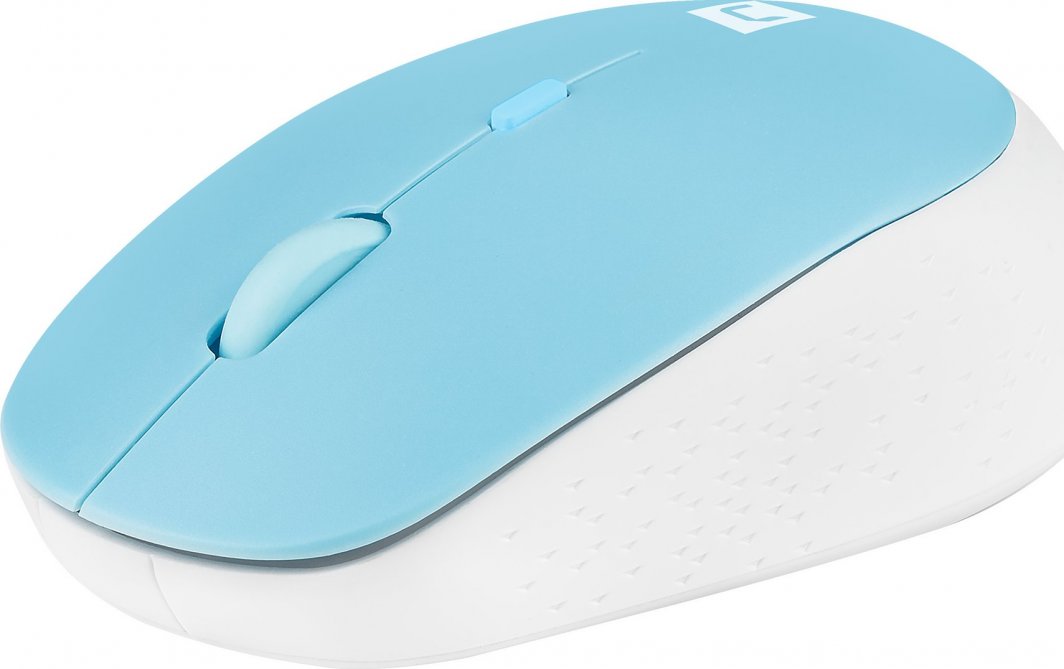 Maus Natec Harrier, wireless, Bluetooth, i bardhë dhe i kaltërt