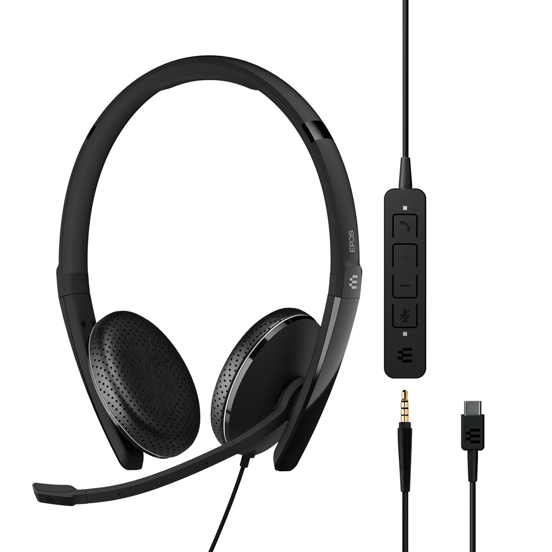 Слушалки EPOS Sennheiser ADAPT 165 USB-C II, стерео, црни