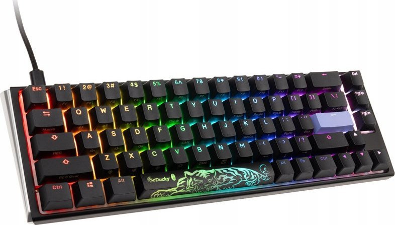 Tastierë mekanike Ducky One 3 SF, RGB, Cherry MX Silent Red, e zezë