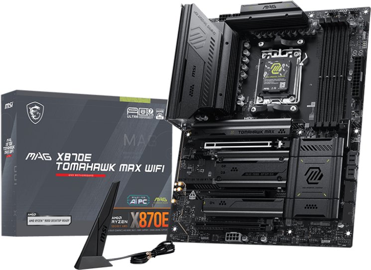 Pllakë amë MSI MAG X870E Tomahawk Max WiFi, socket AM5, ATX, e zezë