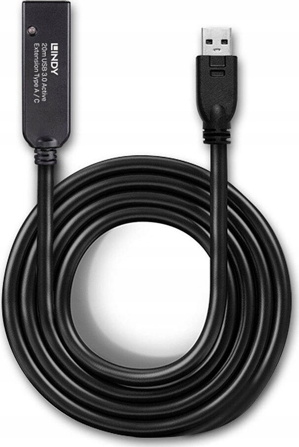 Kabllo zgjatëse USB Lindy, 20m, USB 3.0, Type A në Type C