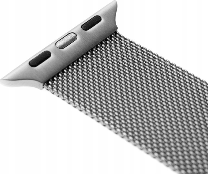 Rrip metalik FIXED Mesh Strap për Apple Watch, 42/44/45mm, argjend