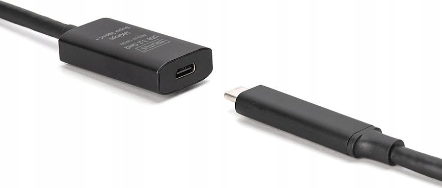 Kabllo zgjatues aktiv Digitus USB 3.2 Gen2, USB-C në USB-C, 5m, gri