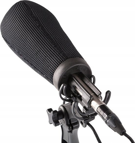 Mbajtëse mikrofoni Rycote Softie Duo-Lyre Mount, pistol grip ergonomik, diametër 19-34mm, e zezë