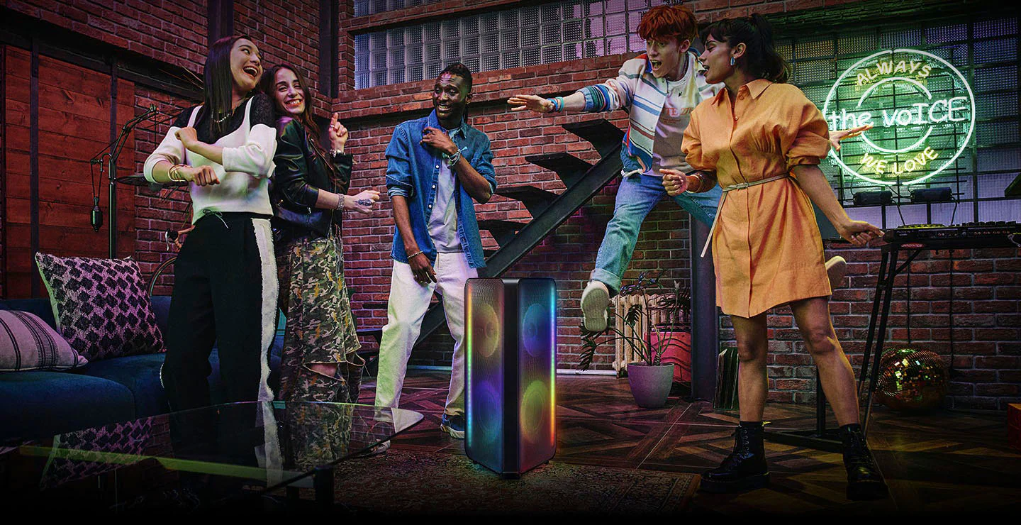 Zmadhues zëri Samsung MX-ST50B/EN, bluetooth, RGB, 240W, i zi