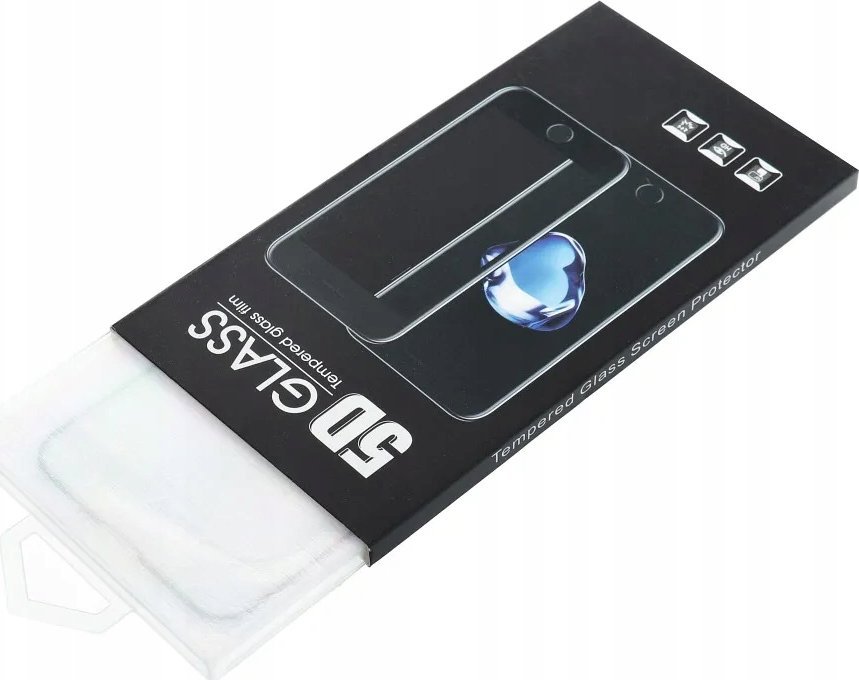 Mbrotës ekrani xham 5D Full Glue, për Samsung Galaxy A13 4G A13 5G, i zi