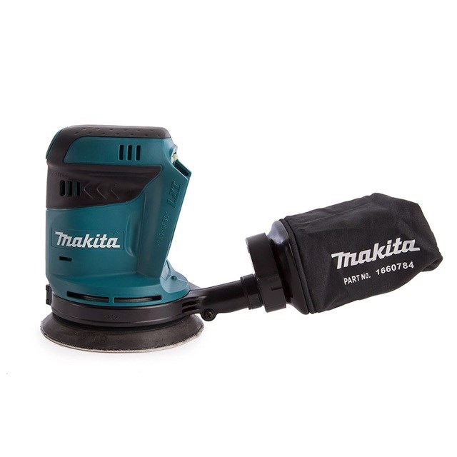 Lëmues orbital Makita DBO180Z, 18V, pa kabllo, blu