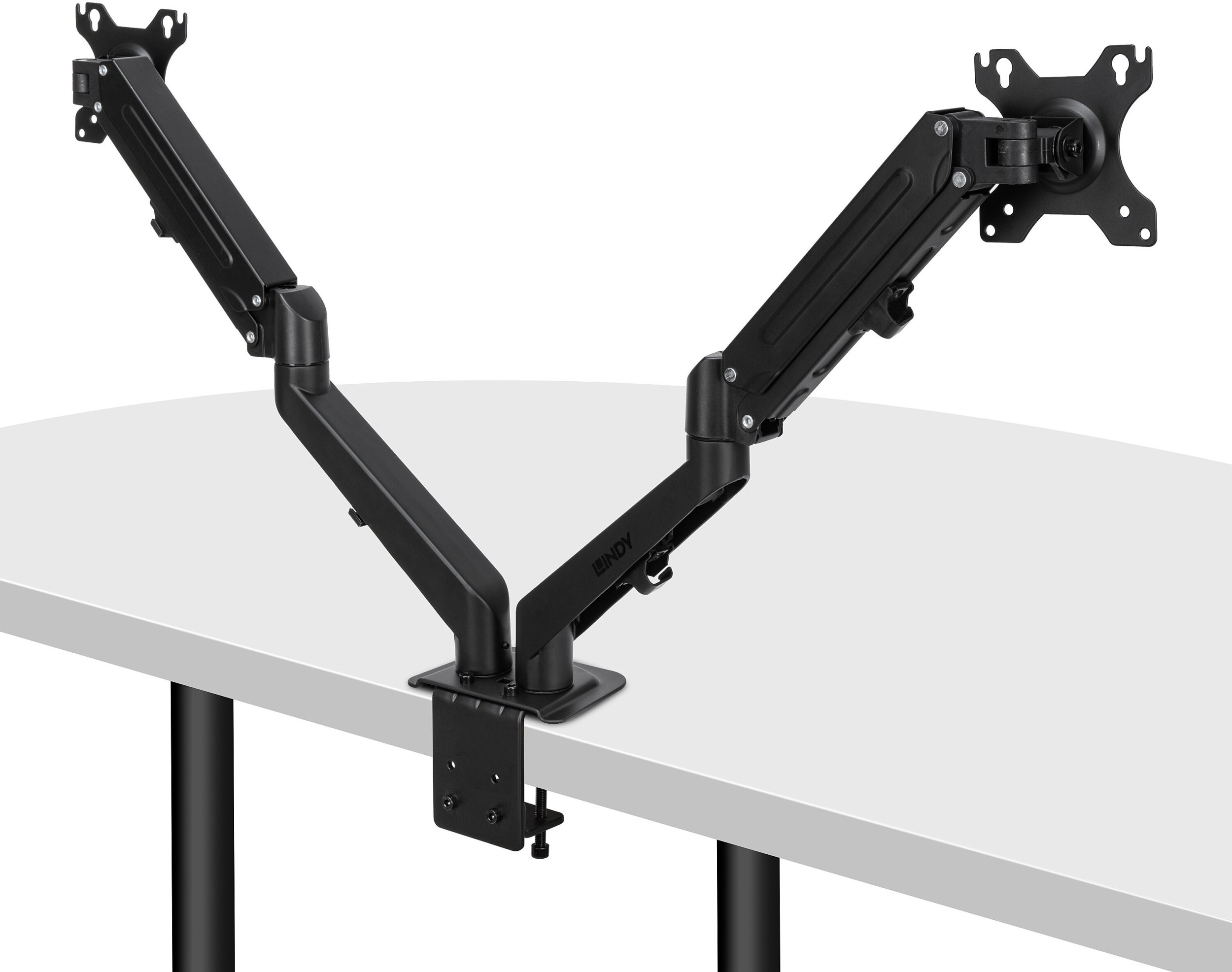 Mbajtëse monitori Lindy 40708, deri 27", gas spring, e zezë
