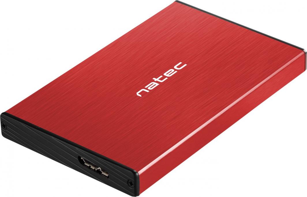 Korniza Natec RHINO GO SATA 2.5 "USB 3.0 RED (NKZ-1279), e kuqe