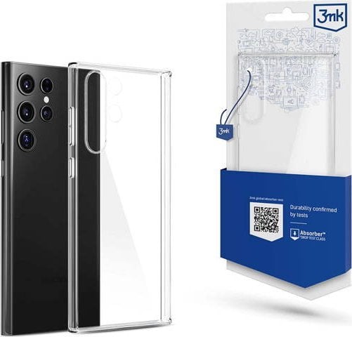 Mbrojtëse telefoni 3MK Clear Case për Samsung Galaxy S23 Ultra, fleksibël, transparente