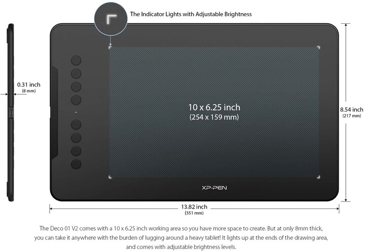 Tablet për grafikë XP-PEN Deco 01 (v2)