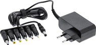 Furnizues universal energjie InLine 12V, 24W, 6 konektorë të këmbyeshëm, i zi