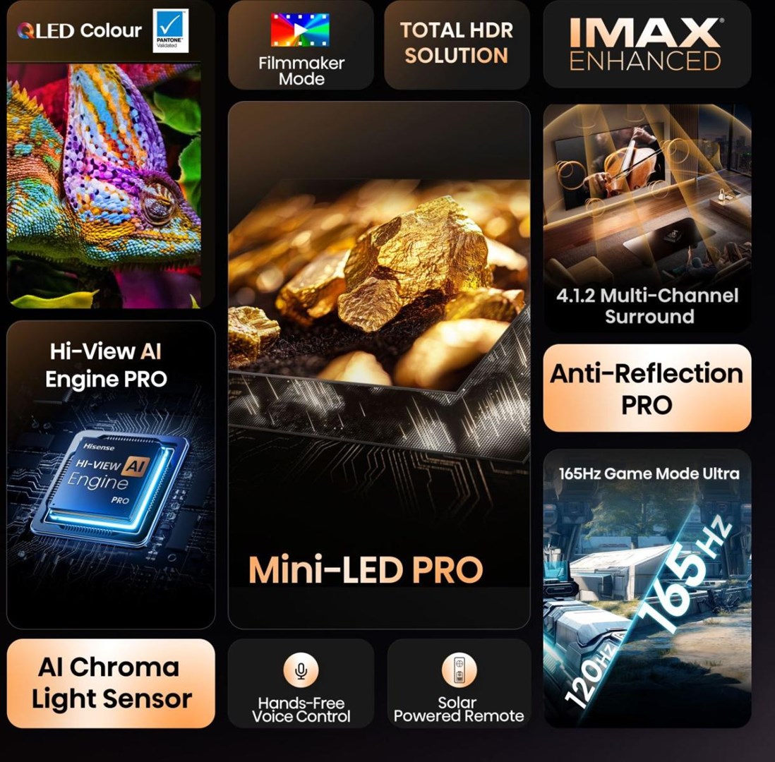 Televizor Hisense U8 Series 65U8Q, 65", MiniLED, i zi