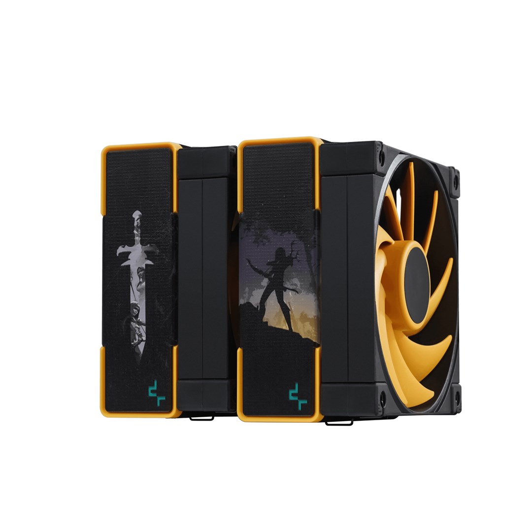 Ftohës ajri për procesor DeepCool AK620 Zero Dark Zoria, 12 cm, i zi/i verdhë