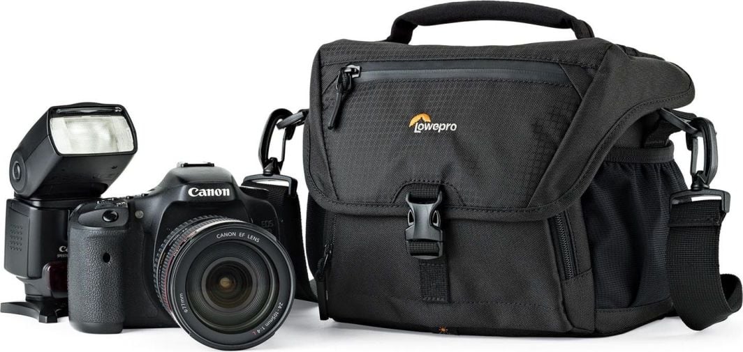 Çantë fotografike Lowepro Nova 160 AW II, për DSLR, rezistente ndaj shiut, e zezë
