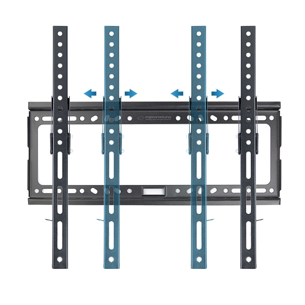 Ѕидна држачка за телевизор ESPERANZA ERW014, 26-70\", 30kg, VESA 400x400, црна
