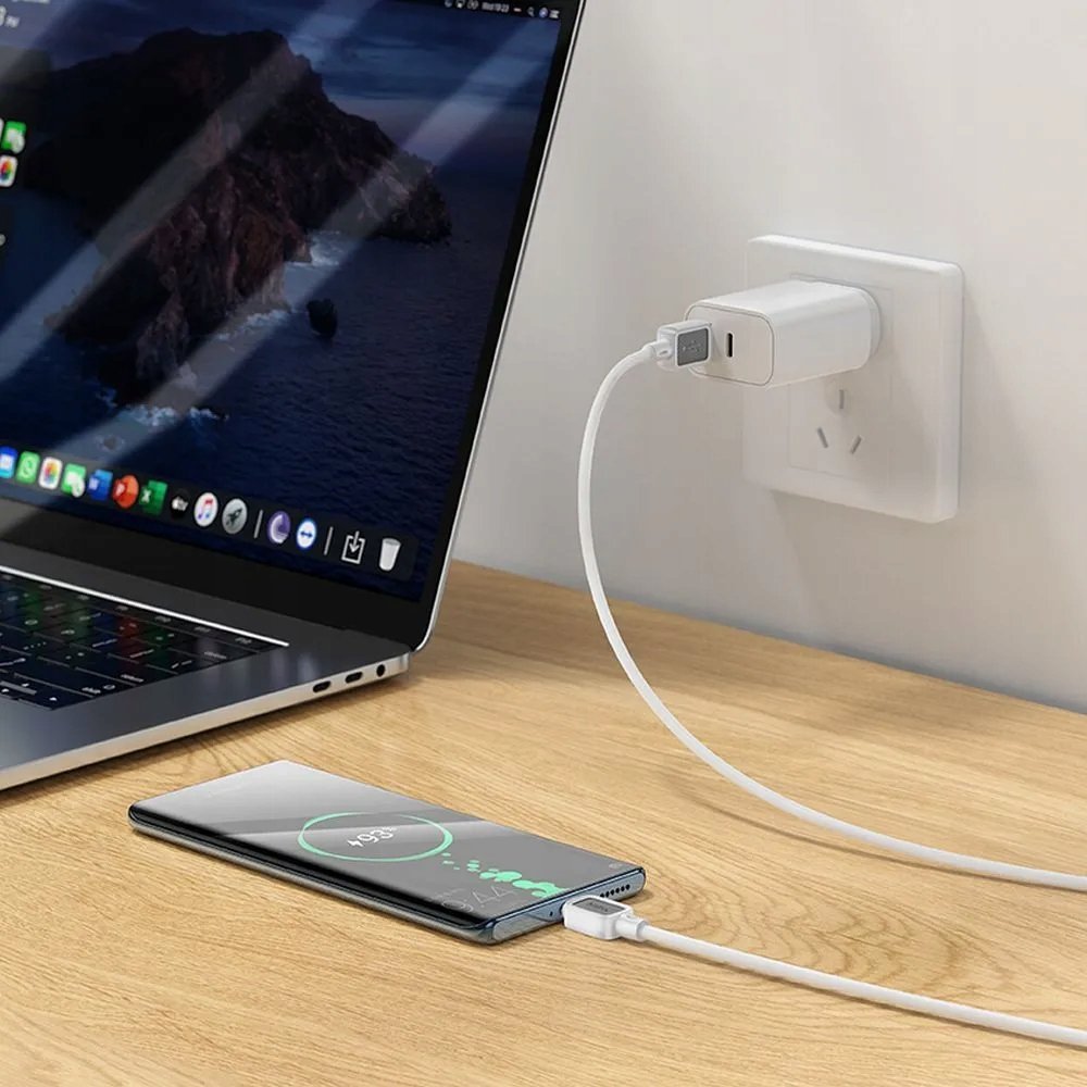 Kabllo USB Hoco X108, USB A në Micro USB, 1m, 2.4A, e bardhë