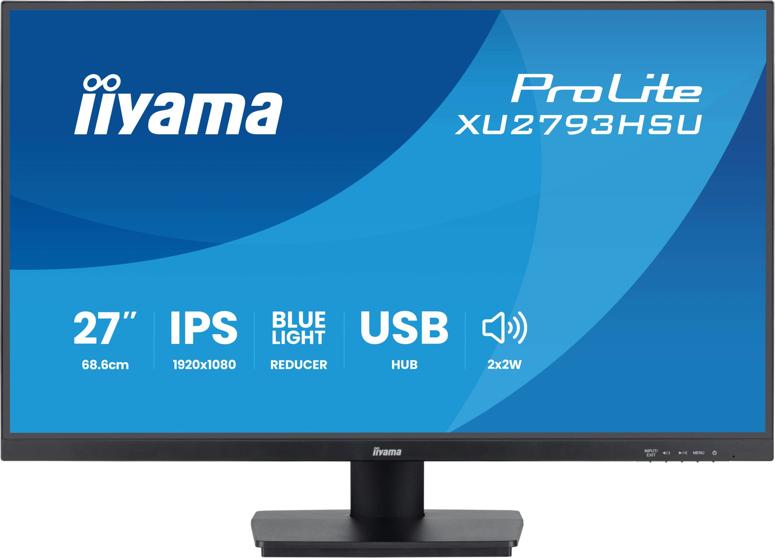 Monitor kompjuteri Iiyama ProLite XU2793HSU-B7, 27", Full HD, i zi