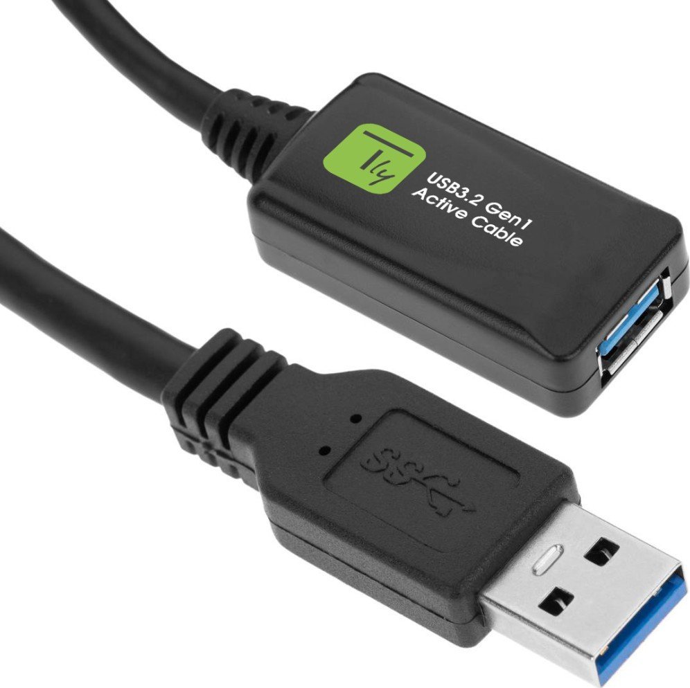 Kabllo USB Techly ICUR3050G, USB 3.2 Gen 1, 5 m, i zi