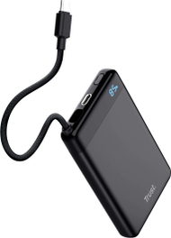 Powerbank Trust Fiera 10000mAh, USB C 20W, ekran LED, i zi