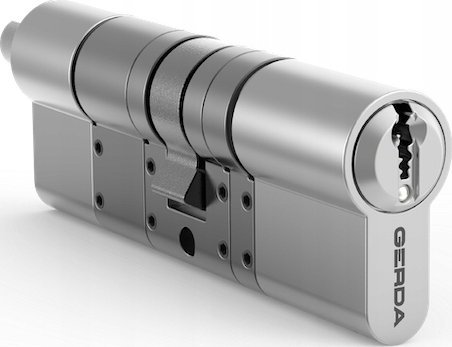 Cilindër bravë GERDA SLR Type C për Tedee, 30–61mm 37–68mm, klasa e sigurisë 6, argjend