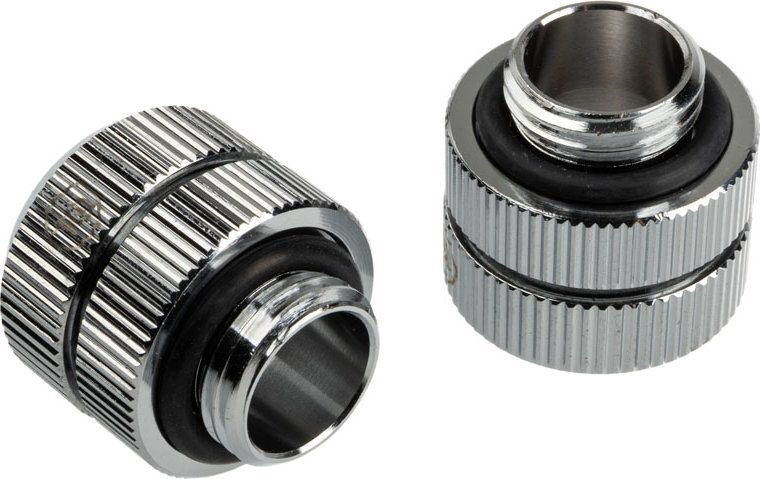 Adapter lidhës për ftohje me ujë Bitspower Touchaqua 16-22mm, G1/4, set 2 copë, argjendtë