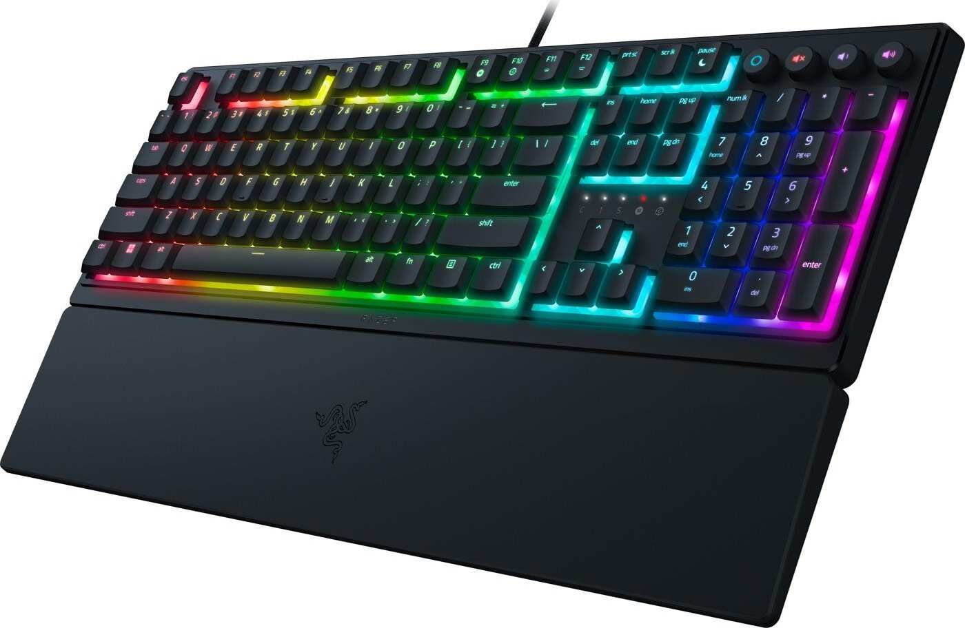 Tastierë gaming Razer Ornata V3, hibrid mecha membrane, me ndriçim RGB