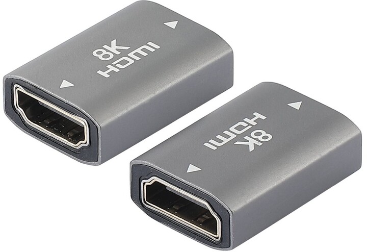 Përshtatës PremiumCord HDMI A - HDMI A, Female/Female, 8K@60Hz, metal