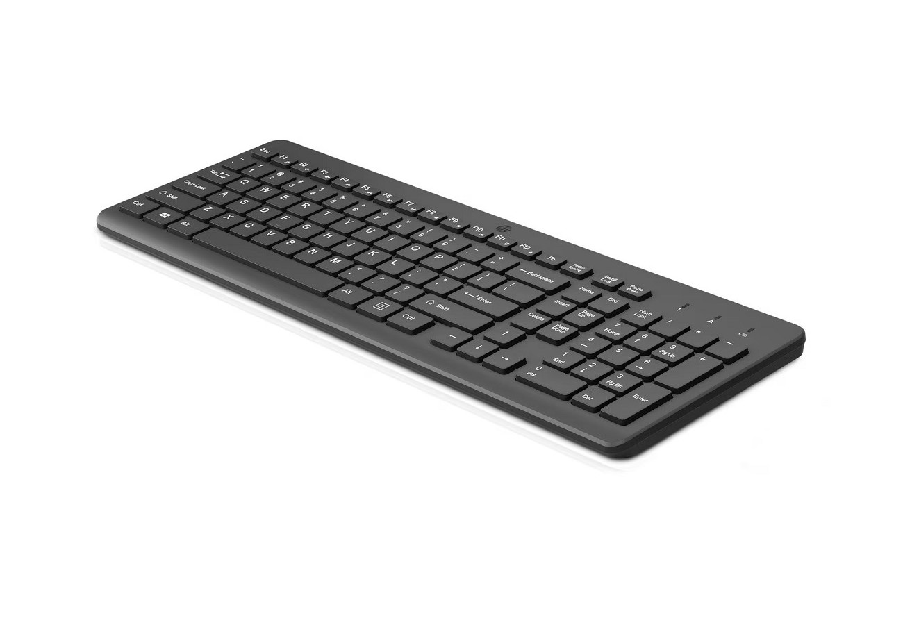Бежична тастатура HP 220, USB, full size, црна