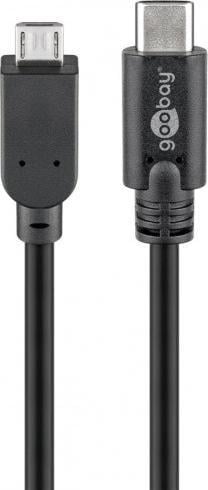 Kabllo Pro USB C në USB Micro B, 1m, e zezë