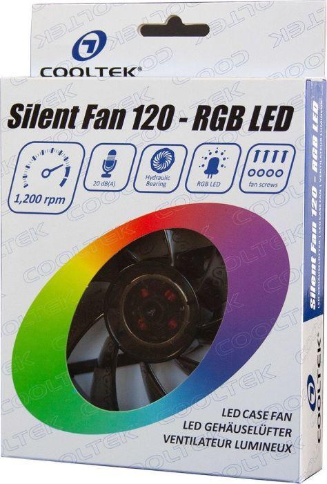 Ftohës Cooltek Silent 120 RGB, 120 mm
