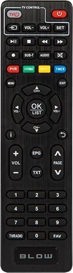 Telekomandë Opticum për dekoder DVB T2 Optibox Blow 7000FHD, zëvendësuese, e zezë