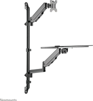 Mbajtëse muri për monitor Neomounts WL90-325BL1, 17"-32", lartësi e rregullueshme, e zezë