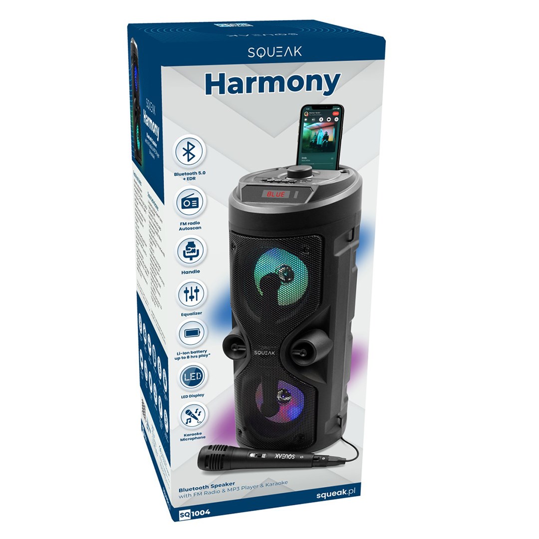 Altoparlant Bluetooth SQUEAK KARAOKE HARMONY BT 5.0 SQ1004