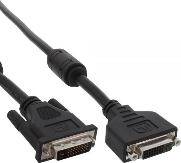 Kabllo DVI D InLine 17776, Dual Link 24+1, 5m, i zi