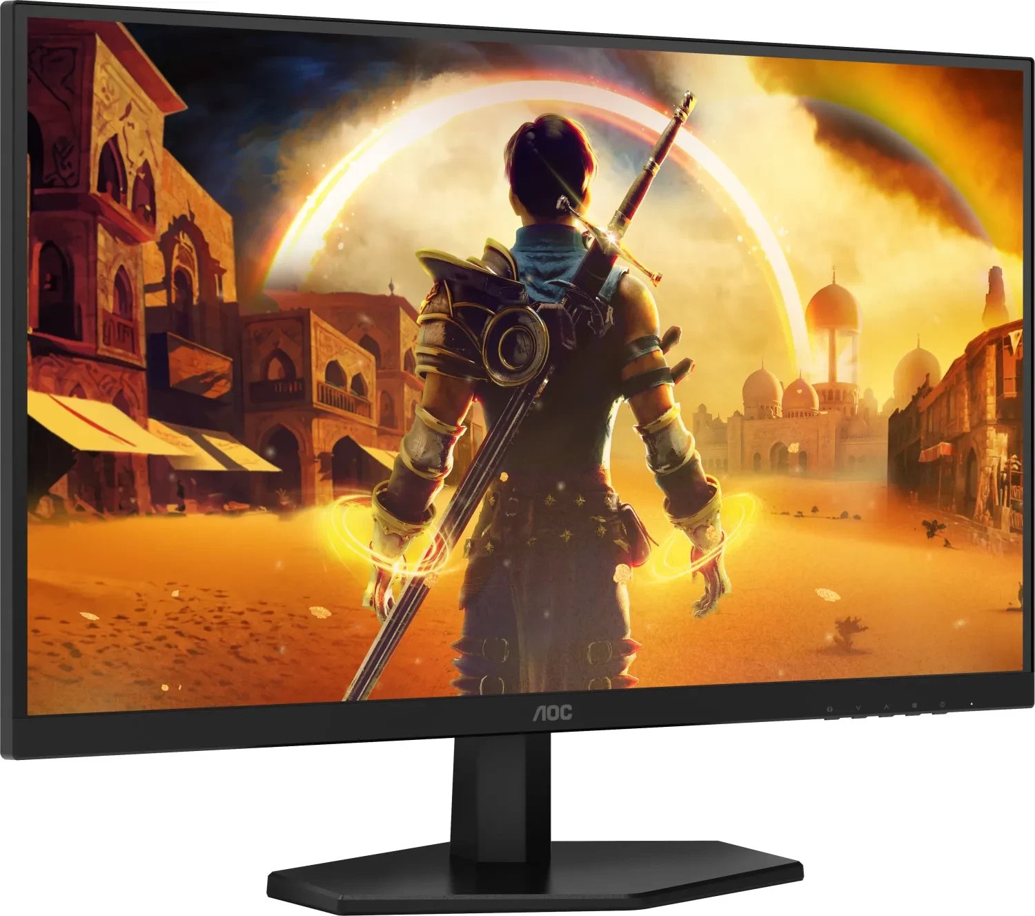 Monitor gaming AOC G4 Q27G42ZE, 27", 2560 x 1440, i zi me të kuqe