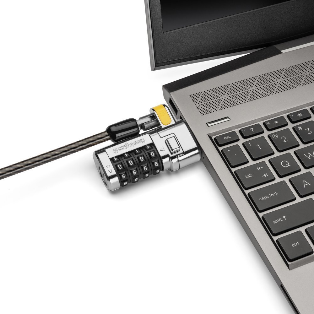 Kabllo sigurie për laptop Kensington ClickSafe 3-in-1, kombinim, T-Bar Nano Wedge, e zezë